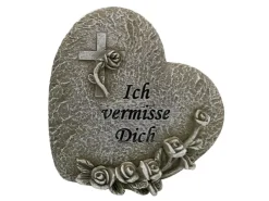 Online FlowerPower Flower Power Grabdekoration Memoria Herz mit Rosen 2-fach Sortiert