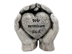 FlowerPower Flower Power Grabdekoration Memoria Hände mit Herz