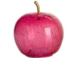 New FlowerPower Deko-Apfel Pomo mit LED Ø 16,5 cm x 20,5 cm Rosa