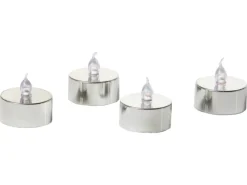 FlowerPower LED Teelichter Riga 4er Set sanft flackernd