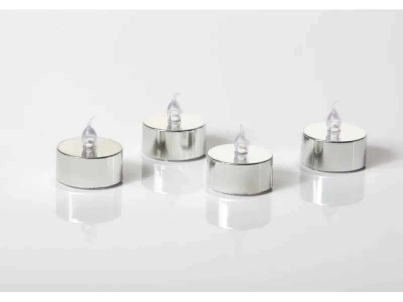 FlowerPower LED Teelichter Riga 4er Set sanft flackernd