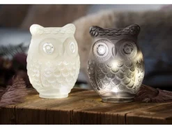 Best FlowerPower LED-Deko-Eule Nocuta Weiß