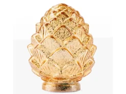 Discount FlowerPower LED-Deko-Zapfen Pine Gold