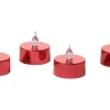Sale FlowerPower LED-Teelichter Riga 4er-Set Rot