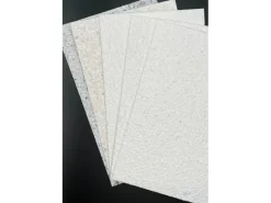 Discount Floxxan Baumwollputz Montana 503 Cellulose Farbe Weiss mit Anthrazit Putz Tapete Flüssigtapete