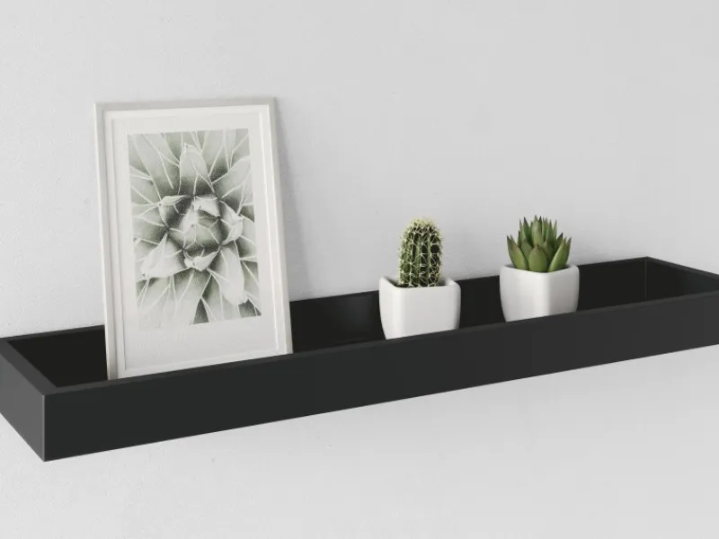 Outlet Fotoleiste Bix 40 cm x 15 cm x 4 cm Schwarz