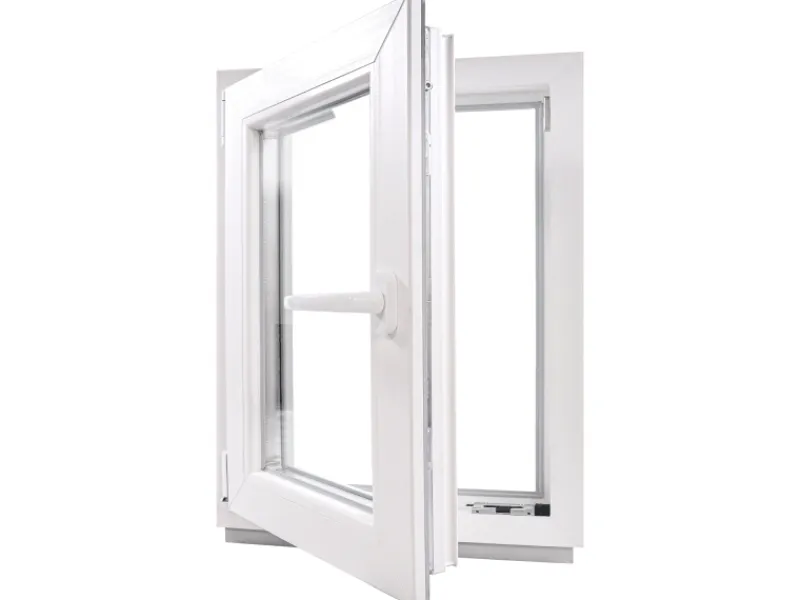 Outlet Framelux Kunststofffenster Proline 2-Fach Verglasung 500 x 900 mm Rechtsanschlag Weiß