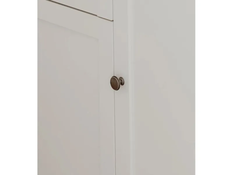 Best Furn.Design Sideboard Landhaus Weiß Eiche Artisan 120 cm 3-türig Vestland