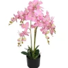 furnicato Künstliche Orchidee mit Topf 75 cm Rosa