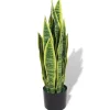 Clearance furnicato Künstliche Sansevieria Bogenhanf mit Topf 65 cm Grün