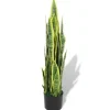 furnicato Künstliche Sansevieria Bogenhanf mit Topf 90 cm Grün