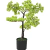 furnicato Künstlicher Bonsai Zypresse mit Topf 60 cm Grün
