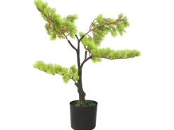 furnicato Künstlicher Bonsai Zypresse mit Topf 60 cm Grün