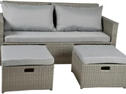 Garden Pleasure Lounge-Sofa Malta 180 cm x 86 cm x 76 cm