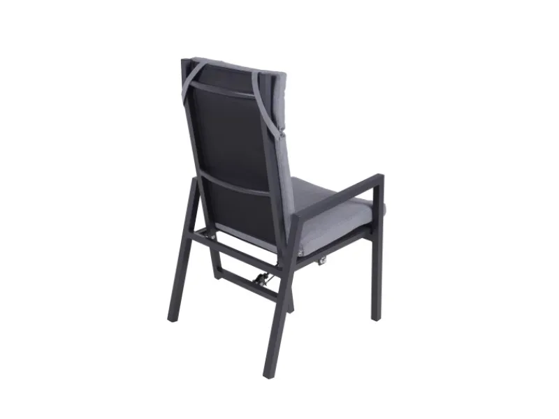 New Garden Pleasure Stuhl Sintra 103 cm x 61 cm x 69 cm Grau-Schwarz