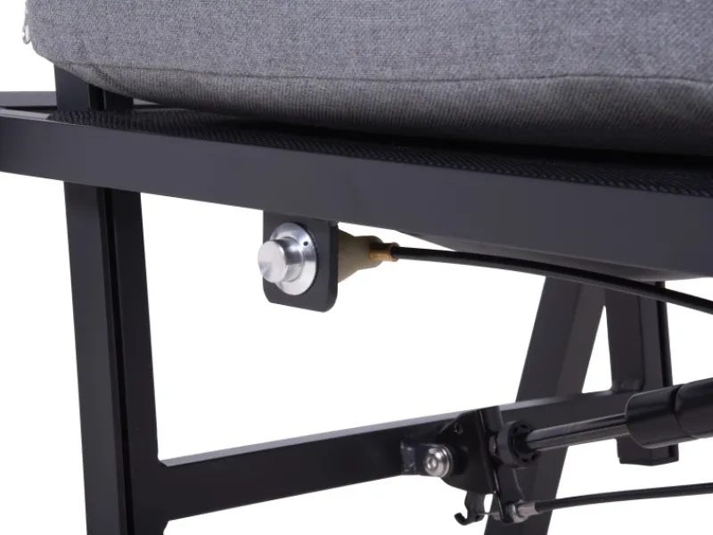 New Garden Pleasure Stuhl Sintra 103 cm x 61 cm x 69 cm Grau-Schwarz