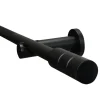 Discount Gardinia Gardinenstangen Set Zylinder Ø 19 mm 160 cm Schwarz matt