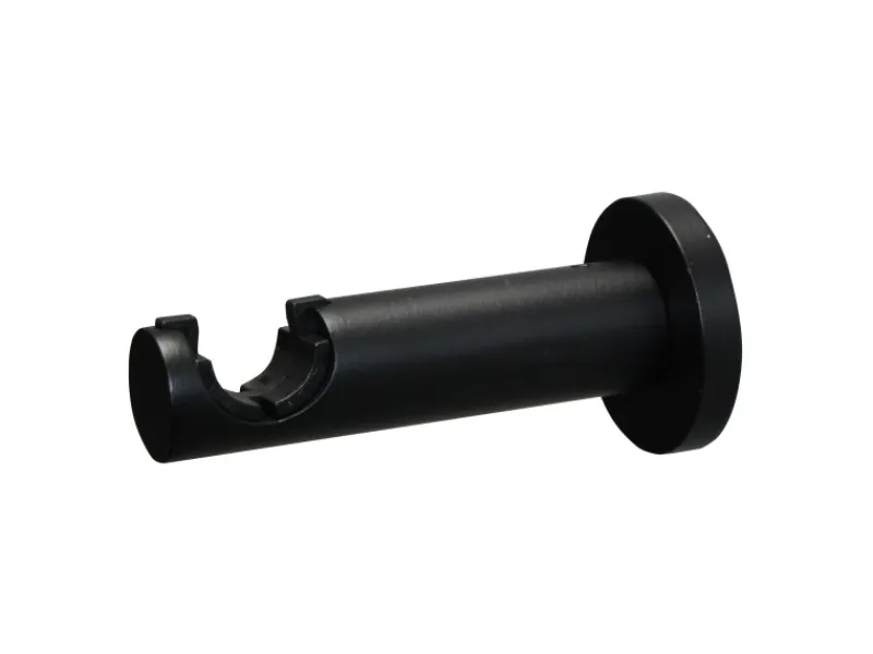 Discount Gardinia Gardinenstangen Set Zylinder Ø 19 mm 160 cm Schwarz matt