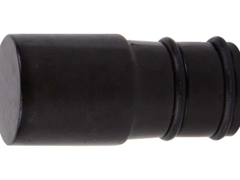 Gardinenstangen-Endstück Zylinderform Ø 19 mm Schwarz