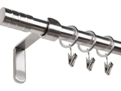 New Gardinenstangen-Set 240 cm Edelstahl