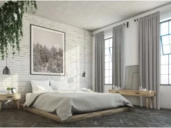 Discount Gardinenstangen-Set farben 200 cm Holz Natur