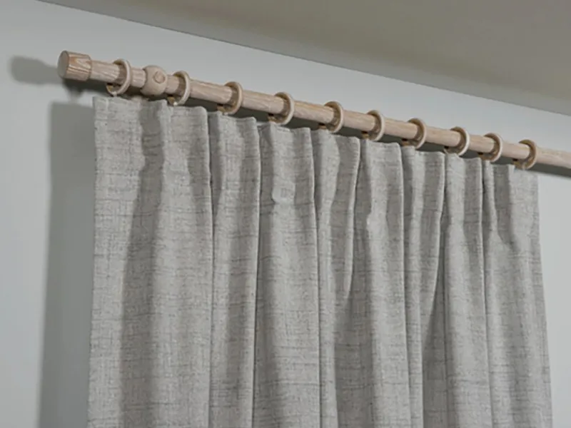 Gardinia Gardinenstangen-Set Shorty Ø 2,5 cm Eiche Castell Gekälkt 200 cm FSC®