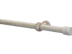 Discount Gardinia Gardinenstangen-Set Shorty Ø 2,5 cm Eiche Castell Gekälkt 240 cm FSC®