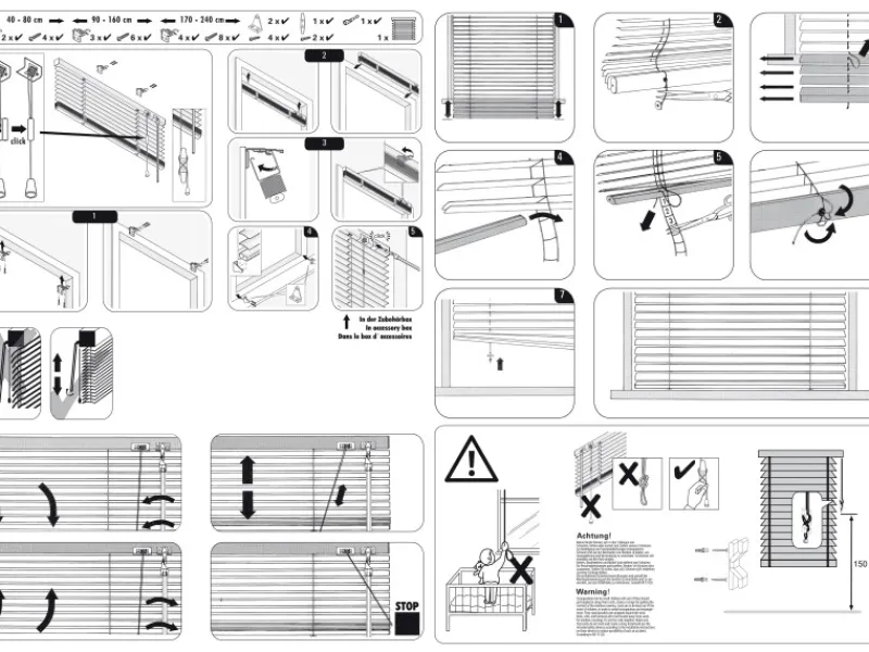Discount Gardinia Aluminium Jalousie 110 cm x 175 cm Silber