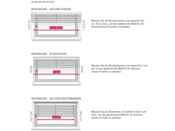 Gardinia Aluminium Jalousie 130 cm x 175 cm Silber