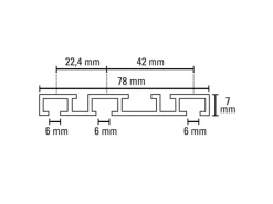 Sale Gardinia Aluminium-Vorhangschiene 3-läufig Weiß 200 cm