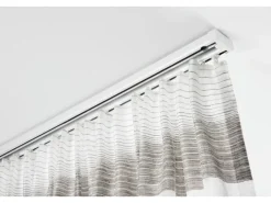 Gardinia Aluminium-Vorhangschienen-Set Lara 2-läufig Weiß 140 - 225 cm