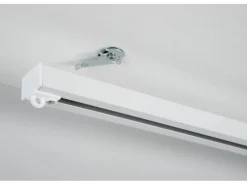 Hot Gardinia Aluminium-Vorhangschienen-Set Luna 1-läufig Weiß 230 cm