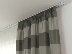 Gardinia Aluminium-Vorhangschiene 2-läufig Weiß 200 cm