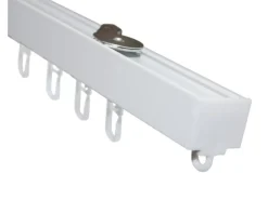 Gardinia Aluminium-Vorhangschienen-Set Luna 1-läufig Weiß 160 cm