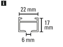 Gardinia Aluminium-Vorhangschienen-Set Luna 1-läufig Weiß 160 cm