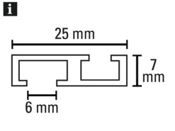 Gardinia Aluminium-Vorhangschiene 1-läufig Weiß 150 cm