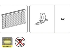 Discount Gardinia Dachfenster-Plissee mit Saugnäpfe 47,3 cm x 100 cm Weiß