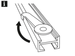 Gardinia Deckenträger für Vorhangschiene Luna 1-läufig 2-er Pack