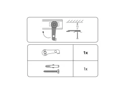 Gardinia Deckenträger verzinkt für Vorhangschiene 2-er Pack