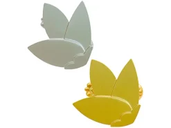 Best Gardinia Dekoklammer Flower Silber matt Ø 8 cm