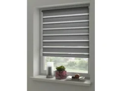 Hot Gardinia Doppelrollo EasyFix mit Montageschiene 100 cm x 150 cm Anthrazit