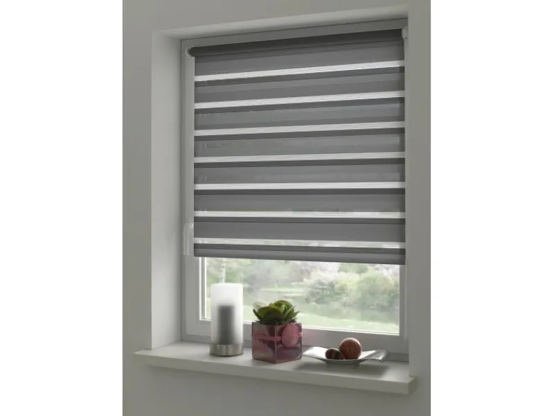 Gardinia Doppelrollo EasyFix mit Montageschiene 120 cm x 150 cm