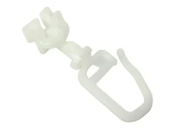 Gardinia Drehgleiter für 4 mm Laufkanal Weiß 20-er Pack