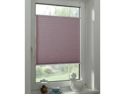 Clearance Gardinia Easy Fix Plissee Greta Verspannt 60 cm x 130 cm Perlmuttrosa