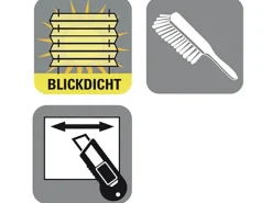 Outlet Gardinia Easy Fix Plissee Greta Verspannt 80 cm x 130 cm Rauchblau