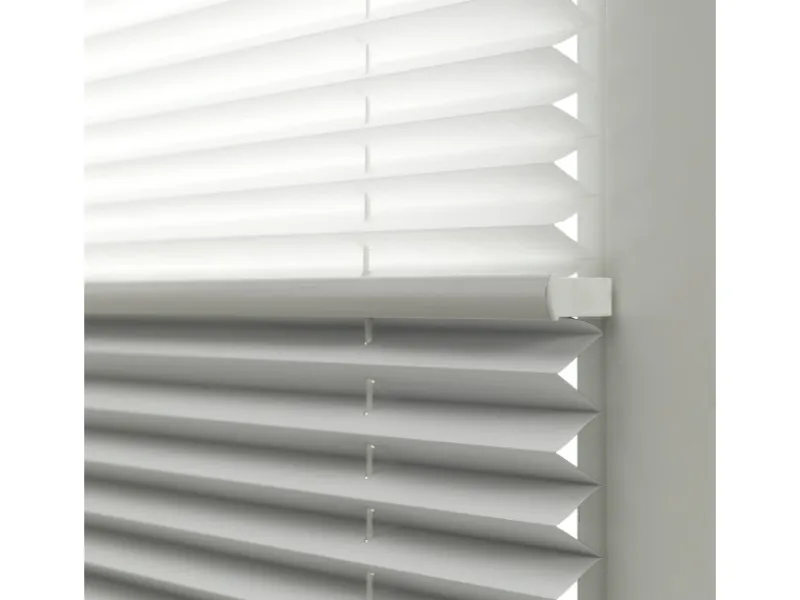 Gardinia Easy Fix Plissee Tag und Nacht Weiß 60 cm x 130 cm