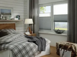 Gardinia Easy Fix Plissee Tag und Nacht Weiß 100 cm x 130 cm