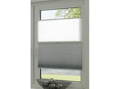 Gardinia Easy Fix Plissee Tag und Nacht Weiß 100 cm x 130 cm