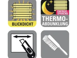 Gardinia Easy Fix Plissee Tag und Nacht Weiß 100 cm x 130 cm