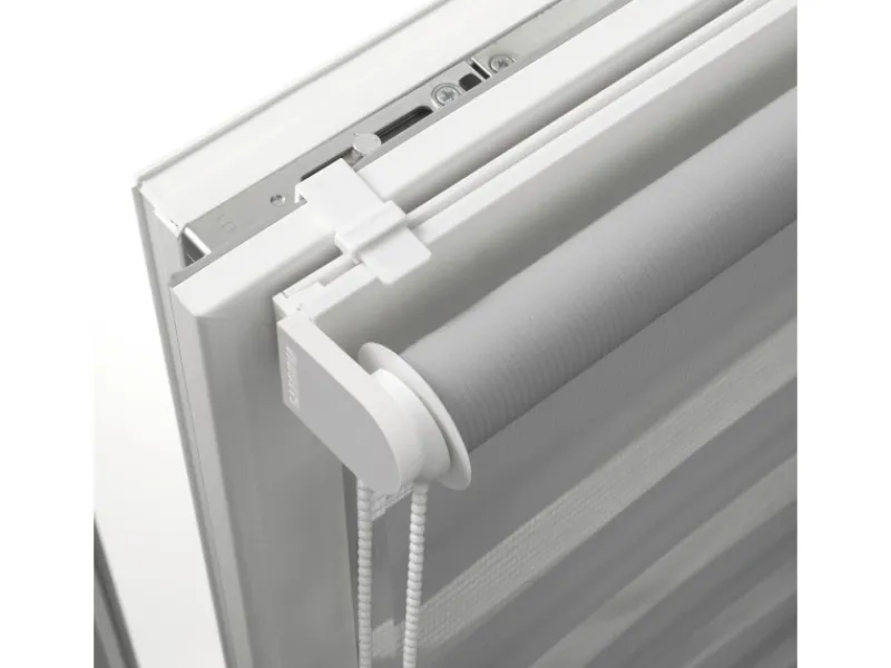 Gardinia Easyfix Doppelrollo mit Montageschiene 100 cm x 150 cm Grau